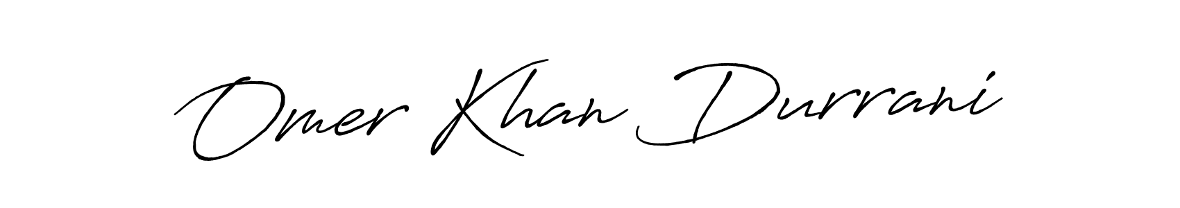 Use a signature maker to create a handwritten signature online. With this signature software, you can design (Antro_Vectra_Bolder) your own signature for name Omer Khan Durrani. Omer Khan Durrani signature style 7 images and pictures png