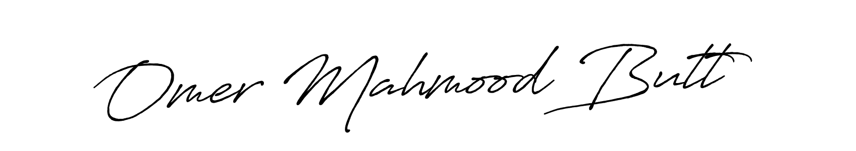 Make a beautiful signature design for name Omer Mahmood Butt. With this signature (Antro_Vectra_Bolder) style, you can create a handwritten signature for free. Omer Mahmood Butt signature style 7 images and pictures png