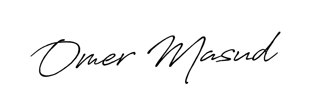 Make a beautiful signature design for name Omer Masud. Use this online signature maker to create a handwritten signature for free. Omer Masud signature style 7 images and pictures png
