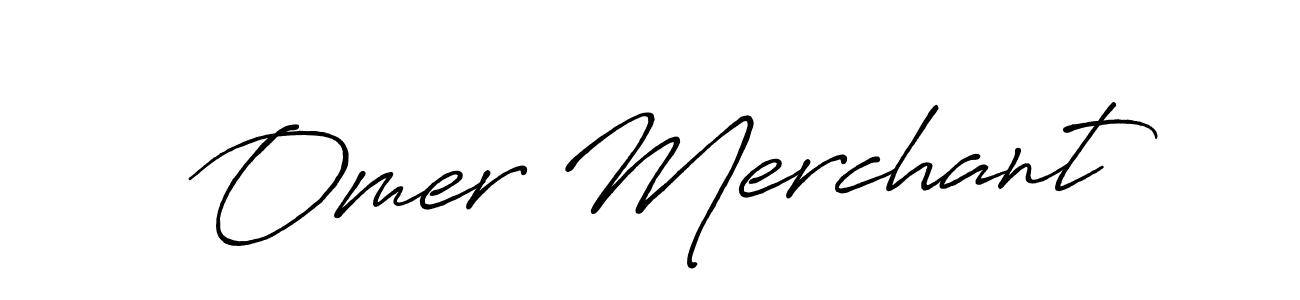 It looks lik you need a new signature style for name Omer Merchant. Design unique handwritten (Antro_Vectra_Bolder) signature with our free signature maker in just a few clicks. Omer Merchant signature style 7 images and pictures png