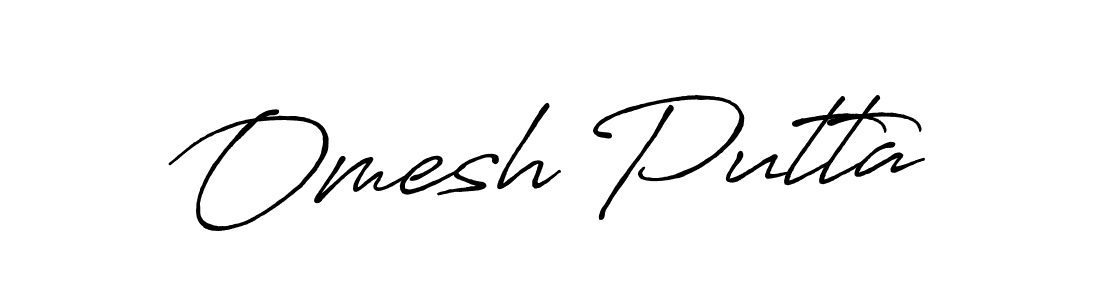 Once you've used our free online signature maker to create your best signature Antro_Vectra_Bolder style, it's time to enjoy all of the benefits that Omesh Putta name signing documents. Omesh Putta signature style 7 images and pictures png