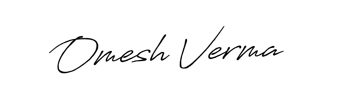 How to make Omesh Verma signature? Antro_Vectra_Bolder is a professional autograph style. Create handwritten signature for Omesh Verma name. Omesh Verma signature style 7 images and pictures png