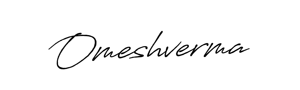 Make a beautiful signature design for name Omeshverma. With this signature (Antro_Vectra_Bolder) style, you can create a handwritten signature for free. Omeshverma signature style 7 images and pictures png