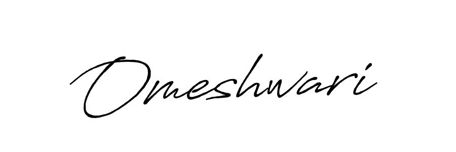 How to make Omeshwari signature? Antro_Vectra_Bolder is a professional autograph style. Create handwritten signature for Omeshwari name. Omeshwari signature style 7 images and pictures png