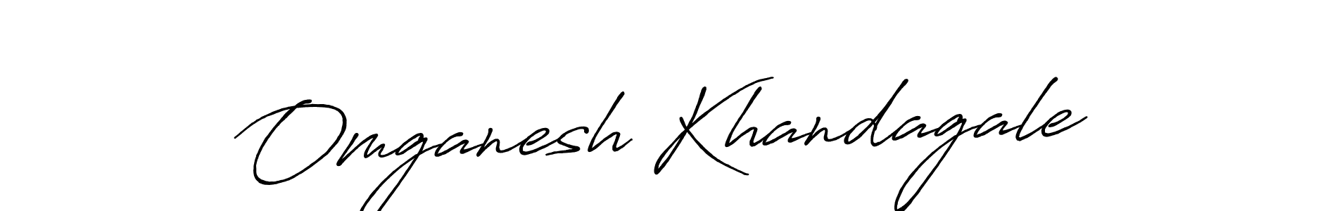 Use a signature maker to create a handwritten signature online. With this signature software, you can design (Antro_Vectra_Bolder) your own signature for name Omganesh Khandagale. Omganesh Khandagale signature style 7 images and pictures png