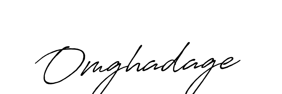 Create a beautiful signature design for name Omghadage. With this signature (Antro_Vectra_Bolder) fonts, you can make a handwritten signature for free. Omghadage signature style 7 images and pictures png