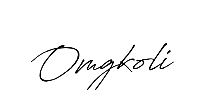 Similarly Antro_Vectra_Bolder is the best handwritten signature design. Signature creator online .You can use it as an online autograph creator for name Omgkoli. Omgkoli signature style 7 images and pictures png