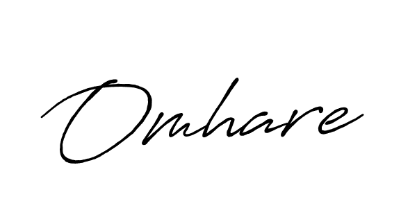 How to make Omhare signature? Antro_Vectra_Bolder is a professional autograph style. Create handwritten signature for Omhare name. Omhare signature style 7 images and pictures png