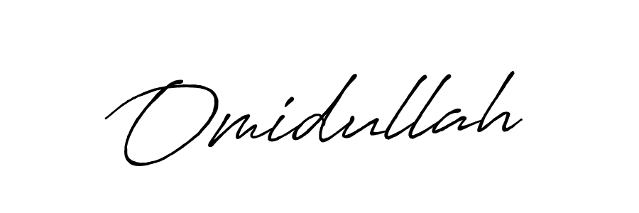 Create a beautiful signature design for name Omidullah. With this signature (Antro_Vectra_Bolder) fonts, you can make a handwritten signature for free. Omidullah signature style 7 images and pictures png