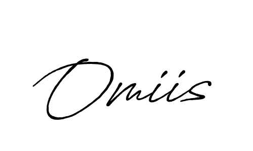 Design your own signature with our free online signature maker. With this signature software, you can create a handwritten (Antro_Vectra_Bolder) signature for name Omiis. Omiis signature style 7 images and pictures png