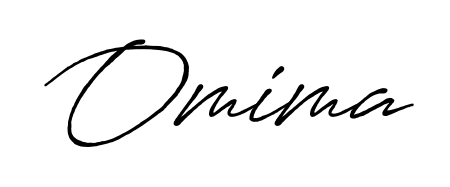 The Antro_Vectra_Bolder handwriting style adds charm and authenticity to name Omima. A wonderful choice for personal thank-you notes. Omima signature style 7 images and pictures png