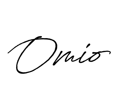 Make a beautiful signature design for name Omio. With this signature (Antro_Vectra_Bolder) style, you can create a handwritten signature for free. Omio signature style 7 images and pictures png