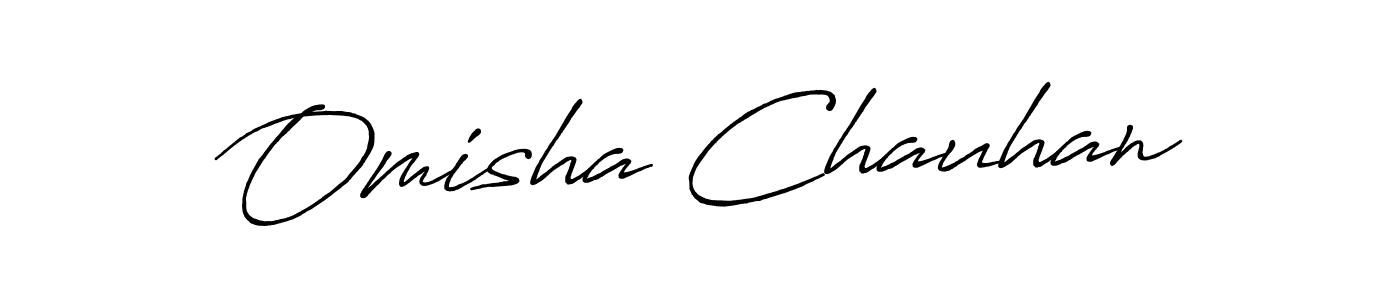 if you are searching for the best signature style for your name Omisha Chauhan. so please give up your signature search. here we have designed multiple signature styles  using Antro_Vectra_Bolder. Omisha Chauhan signature style 7 images and pictures png