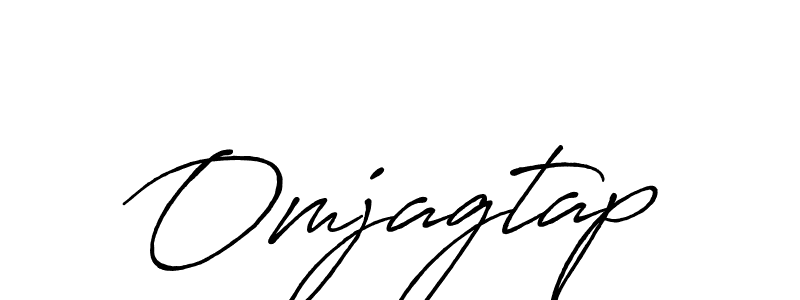 Use a signature maker to create a handwritten signature online. With this signature software, you can design (Antro_Vectra_Bolder) your own signature for name Omjagtap. Omjagtap signature style 7 images and pictures png