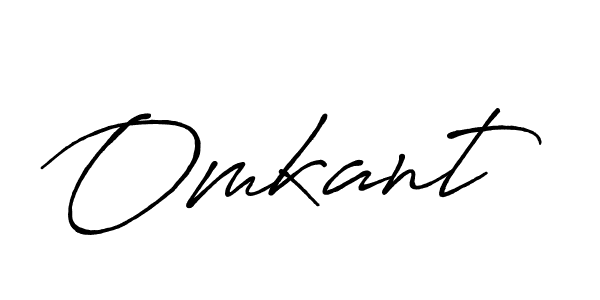 How to make Omkant name signature. Use Antro_Vectra_Bolder style for creating short signs online. This is the latest handwritten sign. Omkant signature style 7 images and pictures png