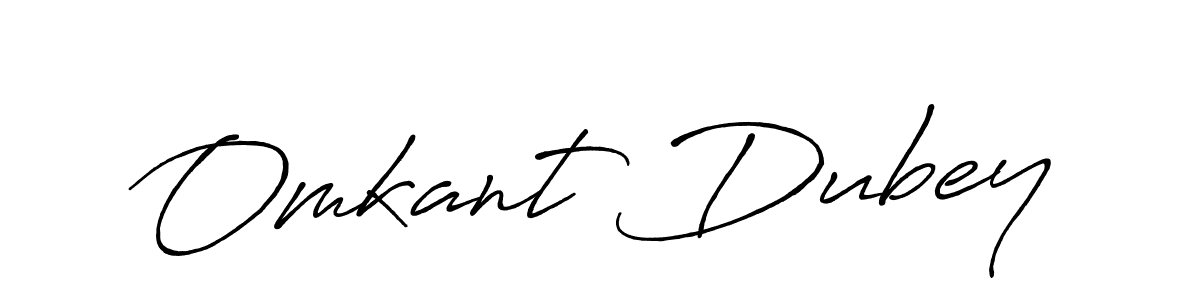 Create a beautiful signature design for name Omkant Dubey. With this signature (Antro_Vectra_Bolder) fonts, you can make a handwritten signature for free. Omkant Dubey signature style 7 images and pictures png