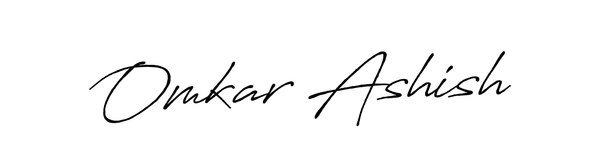 if you are searching for the best signature style for your name Omkar Ashish. so please give up your signature search. here we have designed multiple signature styles  using Antro_Vectra_Bolder. Omkar Ashish signature style 7 images and pictures png