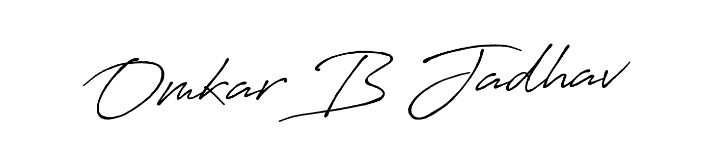 Make a short Omkar B Jadhav signature style. Manage your documents anywhere anytime using Antro_Vectra_Bolder. Create and add eSignatures, submit forms, share and send files easily. Omkar B Jadhav signature style 7 images and pictures png