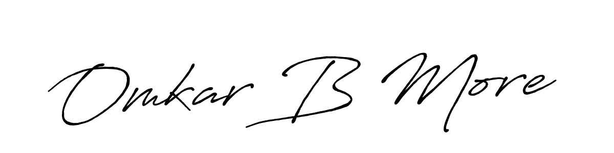 It looks lik you need a new signature style for name Omkar B More. Design unique handwritten (Antro_Vectra_Bolder) signature with our free signature maker in just a few clicks. Omkar B More signature style 7 images and pictures png