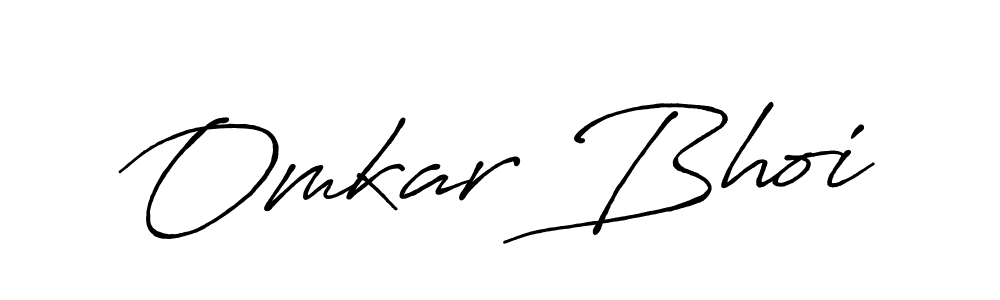 Design your own signature with our free online signature maker. With this signature software, you can create a handwritten (Antro_Vectra_Bolder) signature for name Omkar Bhoi. Omkar Bhoi signature style 7 images and pictures png