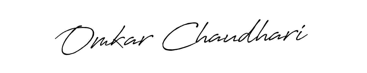 Make a short Omkar Chaudhari signature style. Manage your documents anywhere anytime using Antro_Vectra_Bolder. Create and add eSignatures, submit forms, share and send files easily. Omkar Chaudhari signature style 7 images and pictures png