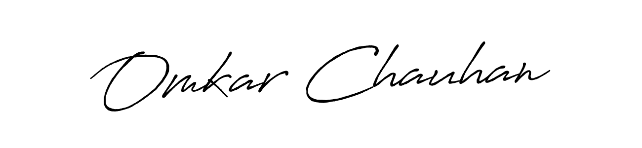 Antro_Vectra_Bolder is a professional signature style that is perfect for those who want to add a touch of class to their signature. It is also a great choice for those who want to make their signature more unique. Get Omkar Chauhan name to fancy signature for free. Omkar Chauhan signature style 7 images and pictures png