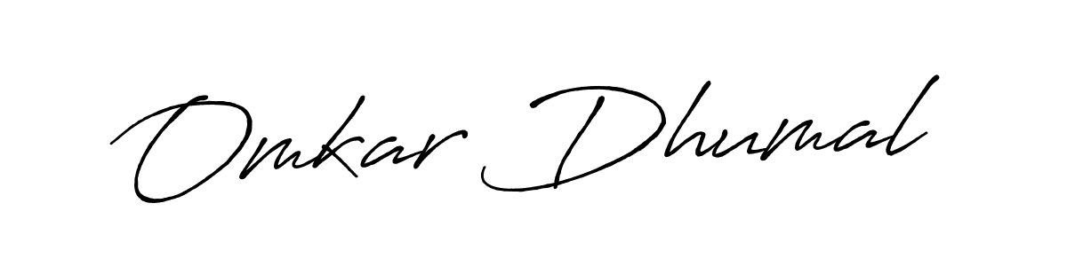 How to make Omkar Dhumal signature? Antro_Vectra_Bolder is a professional autograph style. Create handwritten signature for Omkar Dhumal name. Omkar Dhumal signature style 7 images and pictures png
