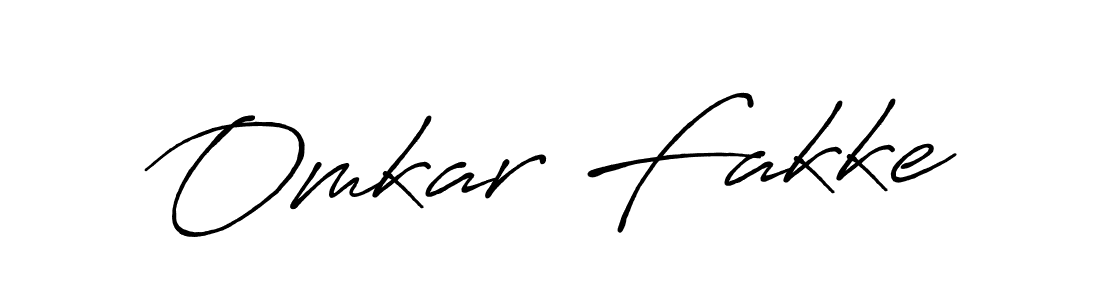 Use a signature maker to create a handwritten signature online. With this signature software, you can design (Antro_Vectra_Bolder) your own signature for name Omkar Fakke. Omkar Fakke signature style 7 images and pictures png