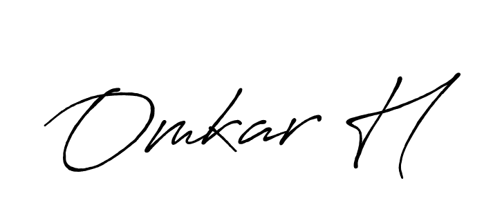 Make a beautiful signature design for name Omkar H. Use this online signature maker to create a handwritten signature for free. Omkar H signature style 7 images and pictures png