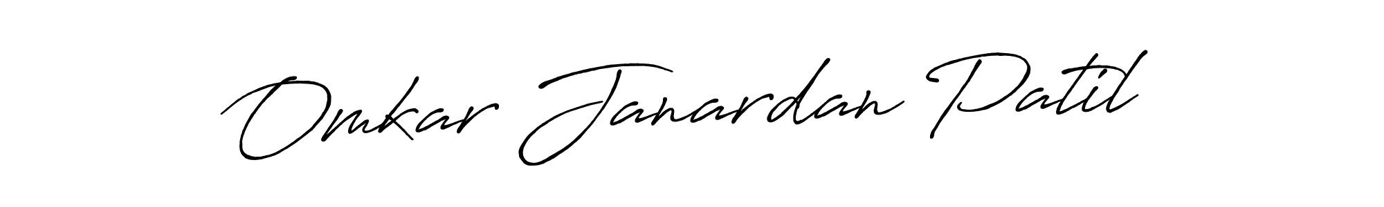 Omkar Janardan Patil stylish signature style. Best Handwritten Sign (Antro_Vectra_Bolder) for my name. Handwritten Signature Collection Ideas for my name Omkar Janardan Patil. Omkar Janardan Patil signature style 7 images and pictures png