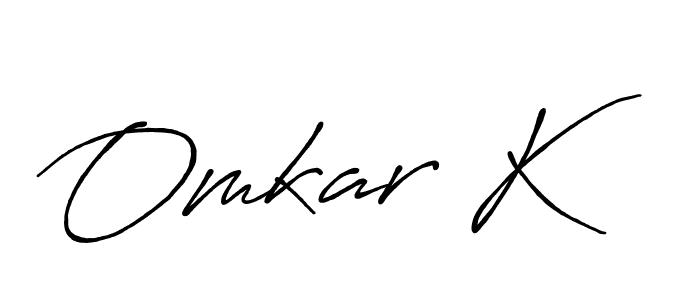 Make a beautiful signature design for name Omkar K. Use this online signature maker to create a handwritten signature for free. Omkar K signature style 7 images and pictures png