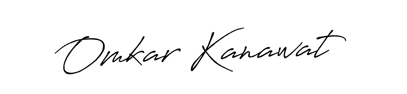 How to make Omkar Kanawat signature? Antro_Vectra_Bolder is a professional autograph style. Create handwritten signature for Omkar Kanawat name. Omkar Kanawat signature style 7 images and pictures png