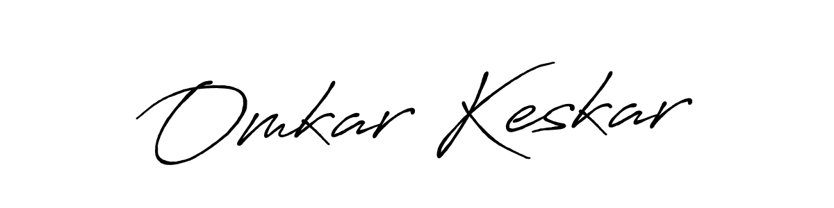 The best way (Antro_Vectra_Bolder) to make a short signature is to pick only two or three words in your name. The name Omkar Keskar include a total of six letters. For converting this name. Omkar Keskar signature style 7 images and pictures png