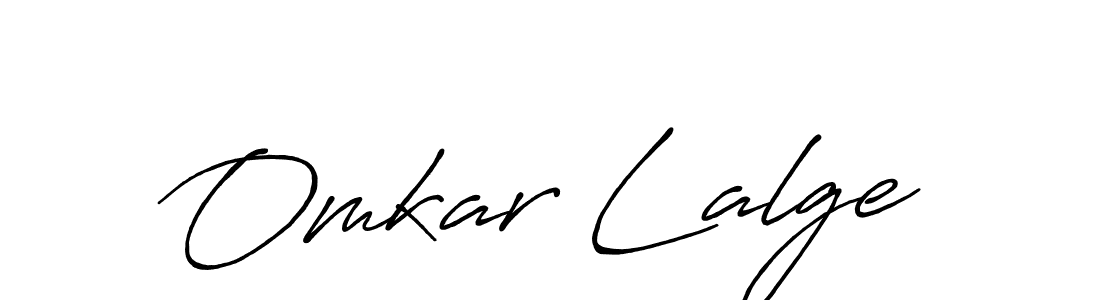 Also we have Omkar Lalge name is the best signature style. Create professional handwritten signature collection using Antro_Vectra_Bolder autograph style. Omkar Lalge signature style 7 images and pictures png