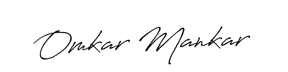 It looks lik you need a new signature style for name Omkar Mankar. Design unique handwritten (Antro_Vectra_Bolder) signature with our free signature maker in just a few clicks. Omkar Mankar signature style 7 images and pictures png