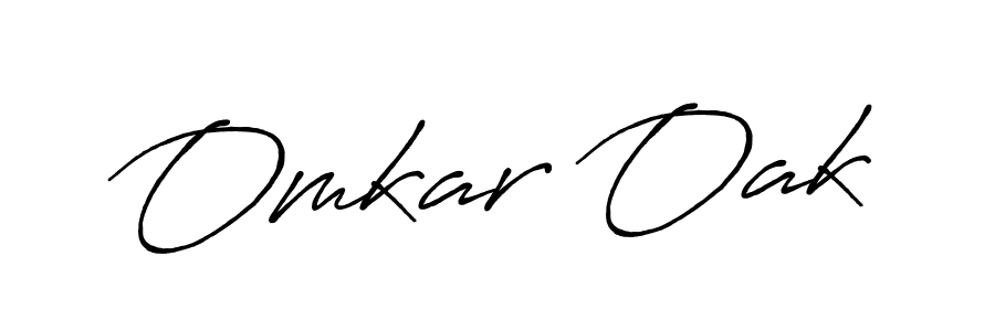 Also we have Omkar Oak name is the best signature style. Create professional handwritten signature collection using Antro_Vectra_Bolder autograph style. Omkar Oak signature style 7 images and pictures png