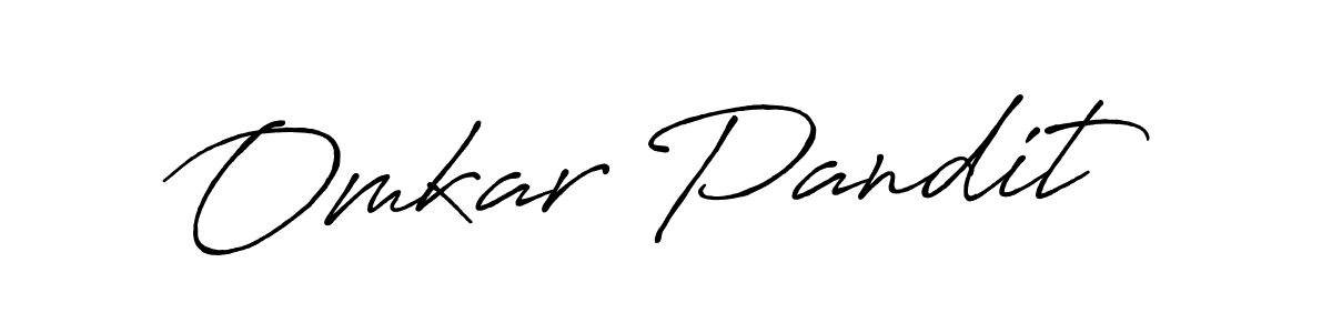 It looks lik you need a new signature style for name Omkar Pandit. Design unique handwritten (Antro_Vectra_Bolder) signature with our free signature maker in just a few clicks. Omkar Pandit signature style 7 images and pictures png