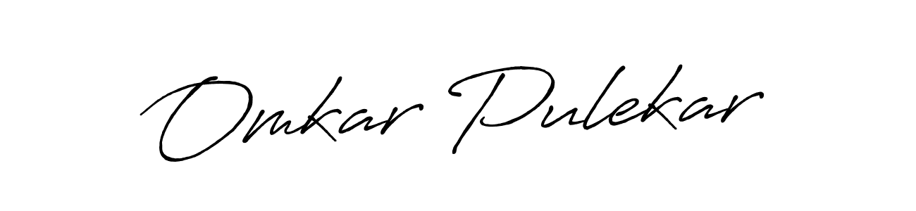 Use a signature maker to create a handwritten signature online. With this signature software, you can design (Antro_Vectra_Bolder) your own signature for name Omkar Pulekar. Omkar Pulekar signature style 7 images and pictures png