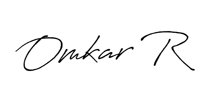 Design your own signature with our free online signature maker. With this signature software, you can create a handwritten (Antro_Vectra_Bolder) signature for name Omkar R. Omkar R signature style 7 images and pictures png