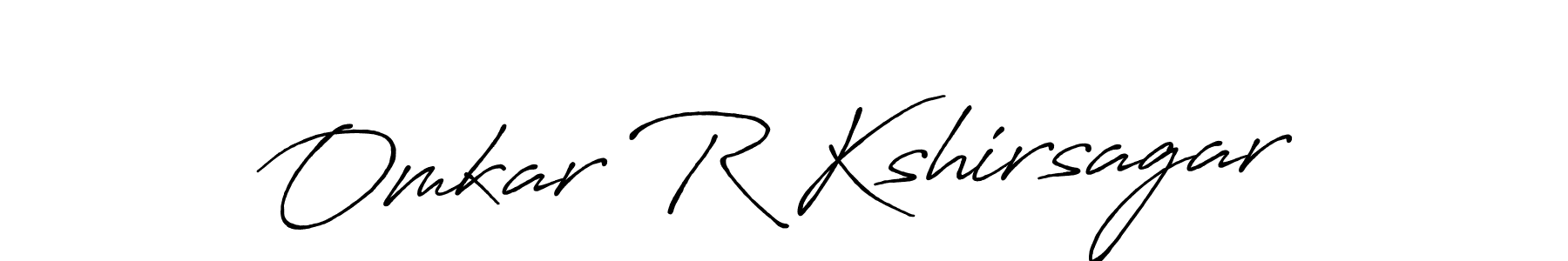 How to make Omkar R Kshirsagar signature? Antro_Vectra_Bolder is a professional autograph style. Create handwritten signature for Omkar R Kshirsagar name. Omkar R Kshirsagar signature style 7 images and pictures png