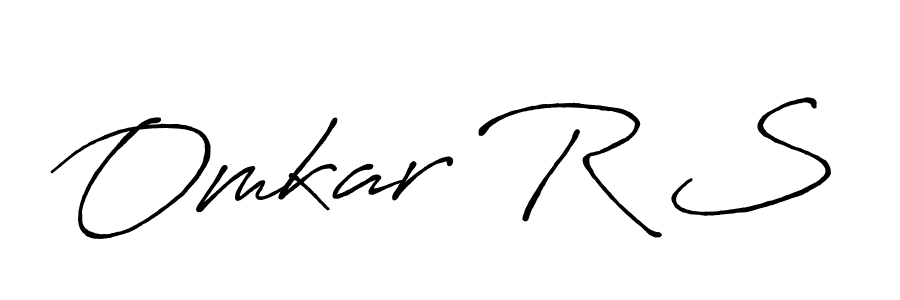 How to make Omkar R S signature? Antro_Vectra_Bolder is a professional autograph style. Create handwritten signature for Omkar R S name. Omkar R S signature style 7 images and pictures png
