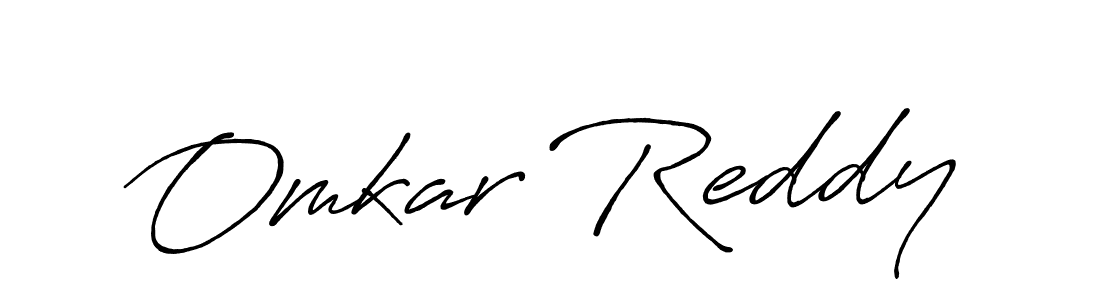How to make Omkar Reddy signature? Antro_Vectra_Bolder is a professional autograph style. Create handwritten signature for Omkar Reddy name. Omkar Reddy signature style 7 images and pictures png