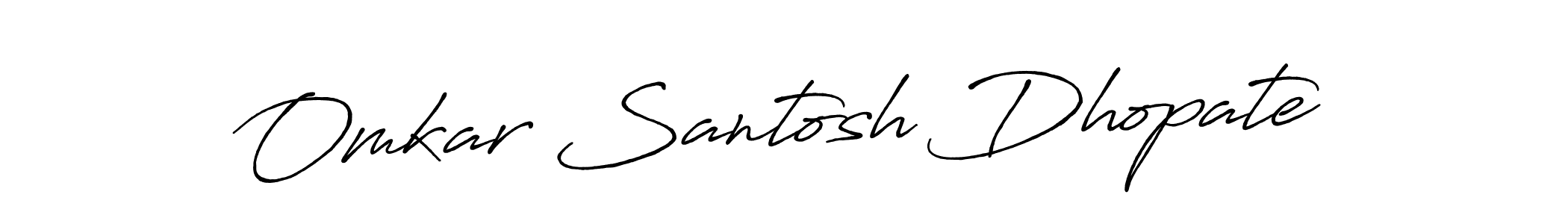 Design your own signature with our free online signature maker. With this signature software, you can create a handwritten (Antro_Vectra_Bolder) signature for name Omkar Santosh Dhopate. Omkar Santosh Dhopate signature style 7 images and pictures png