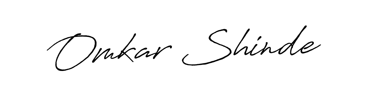 Make a beautiful signature design for name Omkar Shinde. With this signature (Antro_Vectra_Bolder) style, you can create a handwritten signature for free. Omkar Shinde signature style 7 images and pictures png