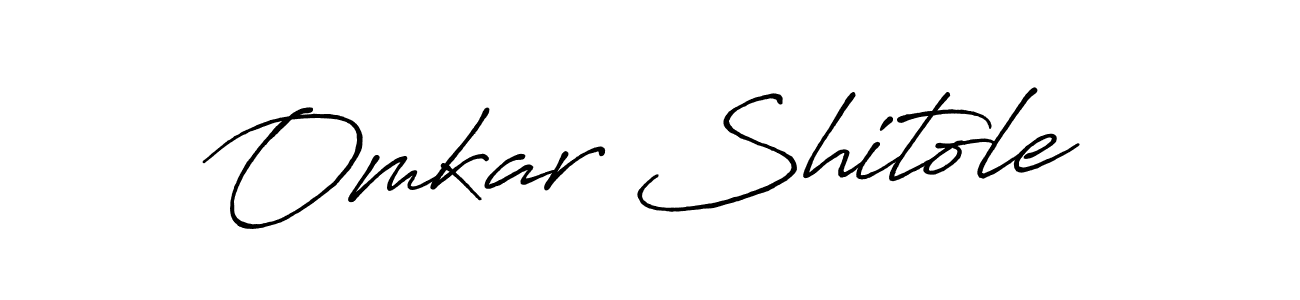 Use a signature maker to create a handwritten signature online. With this signature software, you can design (Antro_Vectra_Bolder) your own signature for name Omkar Shitole. Omkar Shitole signature style 7 images and pictures png