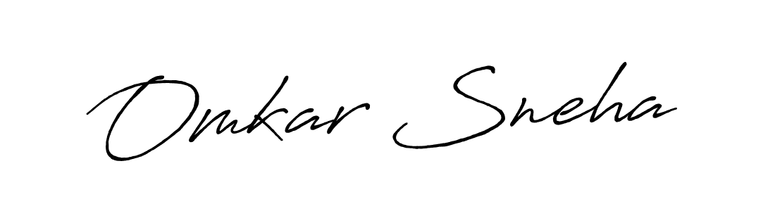 Use a signature maker to create a handwritten signature online. With this signature software, you can design (Antro_Vectra_Bolder) your own signature for name Omkar Sneha. Omkar Sneha signature style 7 images and pictures png