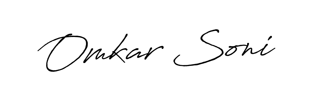 The best way (Antro_Vectra_Bolder) to make a short signature is to pick only two or three words in your name. The name Omkar Soni include a total of six letters. For converting this name. Omkar Soni signature style 7 images and pictures png