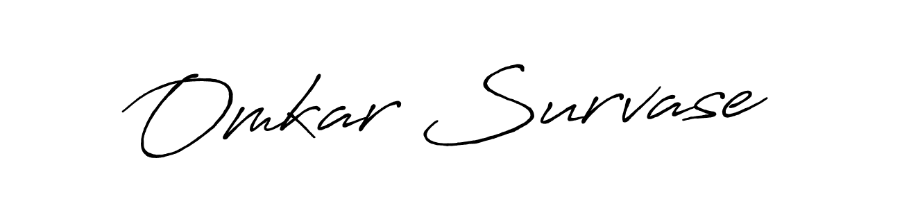 Design your own signature with our free online signature maker. With this signature software, you can create a handwritten (Antro_Vectra_Bolder) signature for name Omkar Survase. Omkar Survase signature style 7 images and pictures png