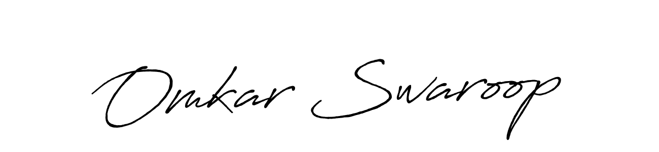 if you are searching for the best signature style for your name Omkar Swaroop. so please give up your signature search. here we have designed multiple signature styles  using Antro_Vectra_Bolder. Omkar Swaroop signature style 7 images and pictures png