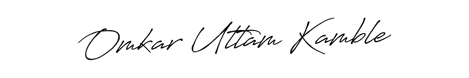 Also we have Omkar Uttam Kamble name is the best signature style. Create professional handwritten signature collection using Antro_Vectra_Bolder autograph style. Omkar Uttam Kamble signature style 7 images and pictures png